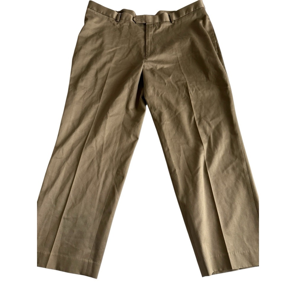 NWT Perry Ellis No-iron Men's Brown Pants Sz 44x30